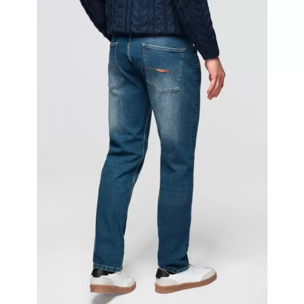  Pánské kalhoty OMBRE OM-PADP-0254 DARK BLUE 