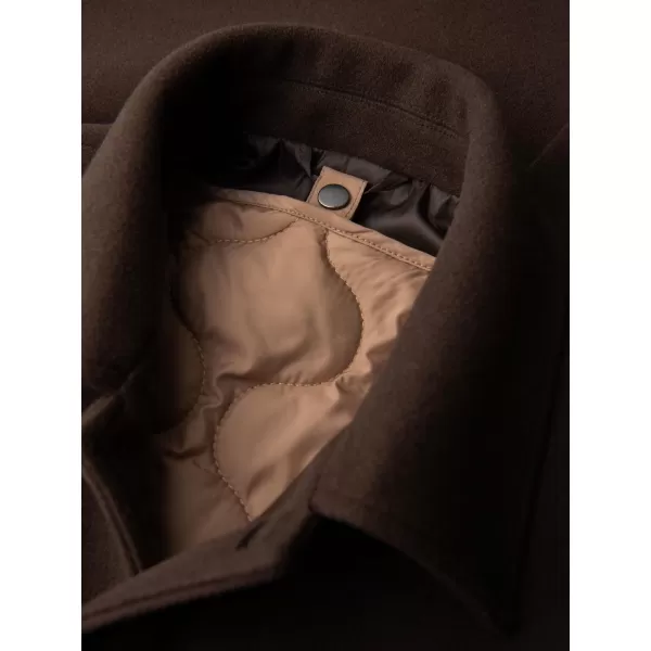  Pánský kabát OMBRE OM-COWC-0135 BROWN 
