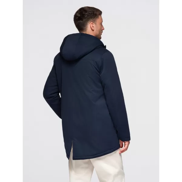  Pánský kabát OMBRE OM-JAPJ-0316 NAVY BLUE 