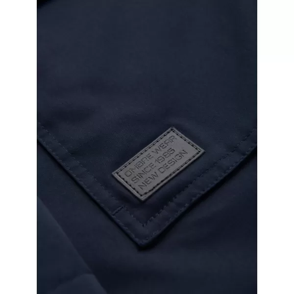  Pánský kabát OMBRE OM-JAPJ-0316 NAVY BLUE 
