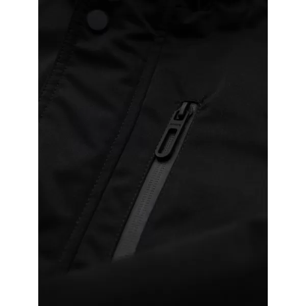  Pánský kabát OMBRE OM-JAPJ-0316 BLACK 