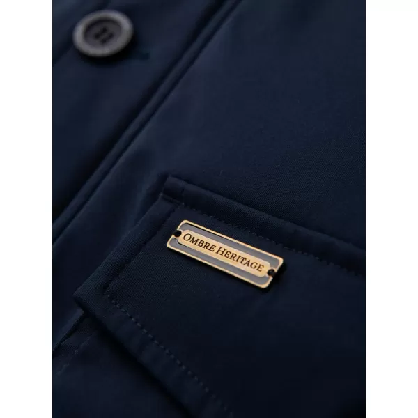  Pánská parka OMBRE OM-JAPJ-0287 NAVY BLUE 