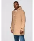 Pánský kabát OMBRE OM-COWC-0131 LIGHT BROWN