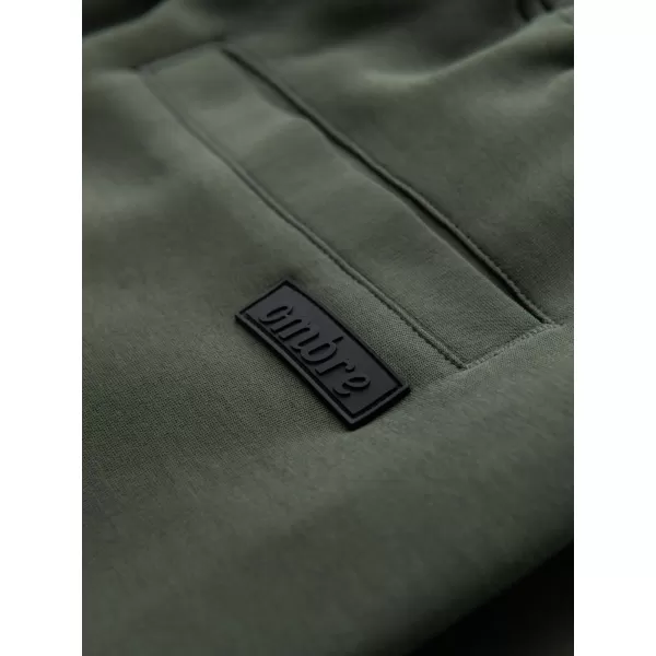  Pánské tepláky OMBRE OM-PASK-0281 DARK OLIVE GREEN 
