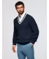 Pánský svetr OMBRE OM-SWSW-0151 NAVY BLUE