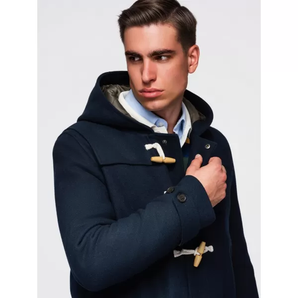  Pánský kabát OMBRE OM-COWC-0131 NAVY BLUE 