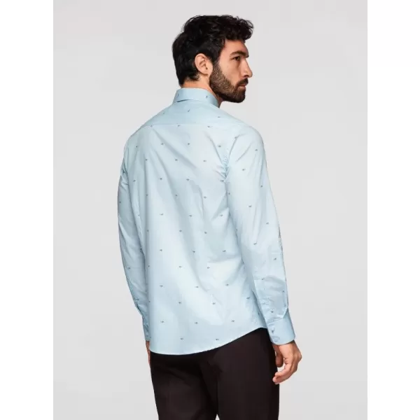  Pánská košile OMBRE K696 WHITE 