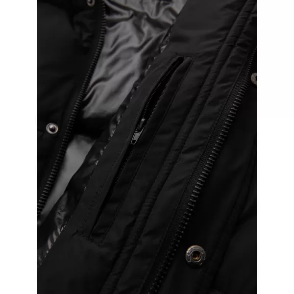  Pánský kabát OMBRE OM-JALJ-0309 BLACK 