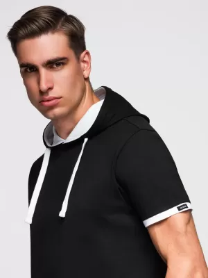 Pánské triko OMBRE OM-TSCT-0256 BLACK
