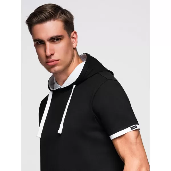  Pánské triko OMBRE OM-TSCT-0256 BLACK 