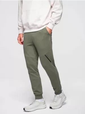 Pánské tepláky OMBRE OM-PASK-0280 OLIVE