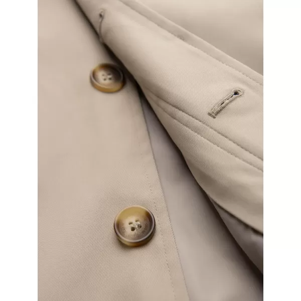  Pánský kabát OMBRE OM-COLC-0139 BEIGE 