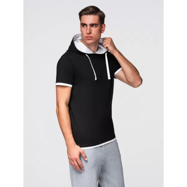  Pánské triko OMBRE OM-TSCT-0256 BLACK 
