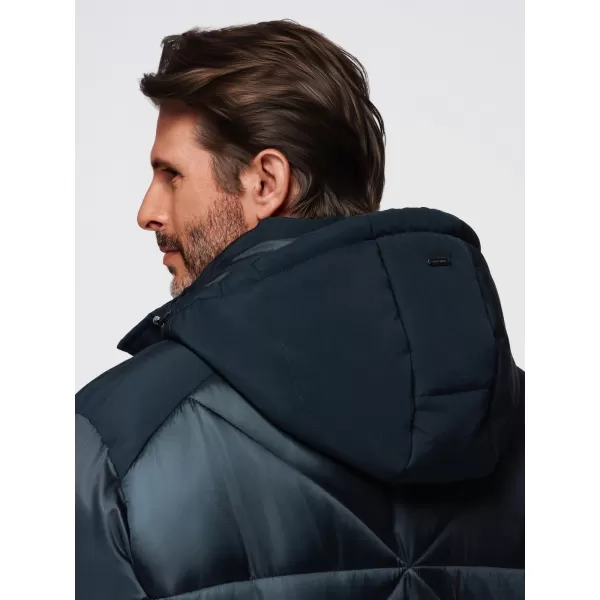  Pánská bunda OMBRE OM-JAHP-0237 NAVY BLUE 