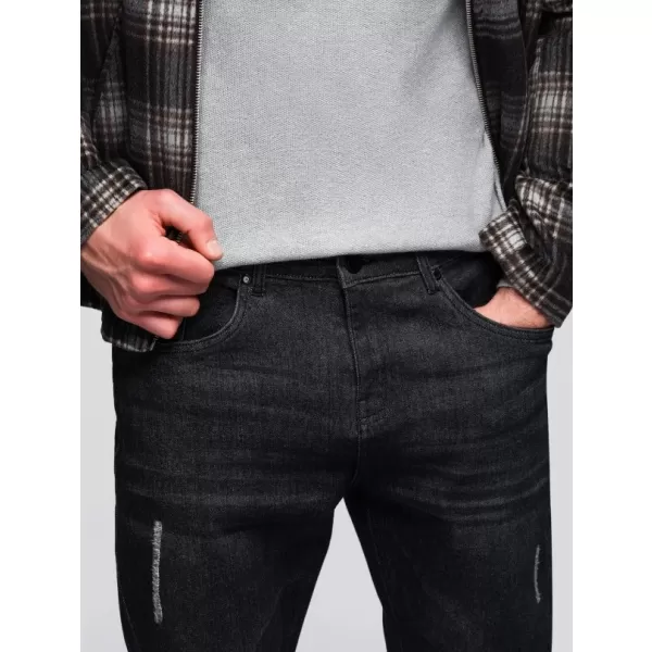  Pánské kalhoty OMBRE OM-PADP-0241 BLACK 
