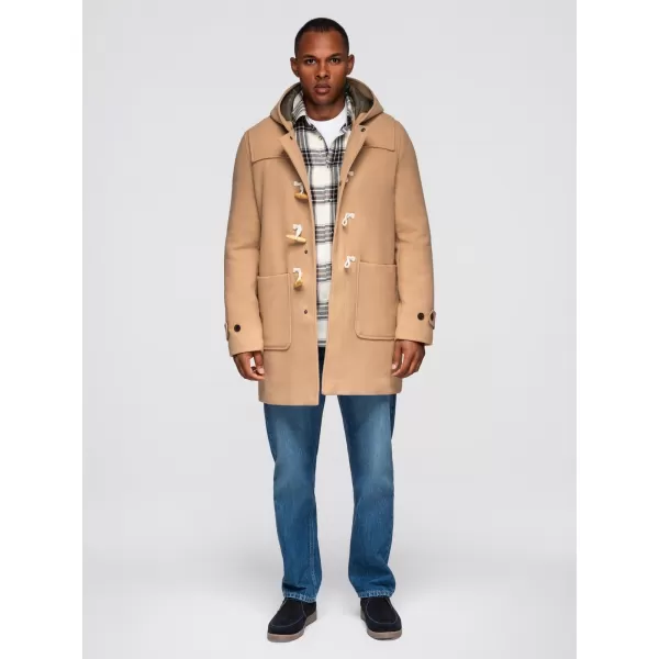  Pánský kabát OMBRE OM-COWC-0131 LIGHT BROWN 