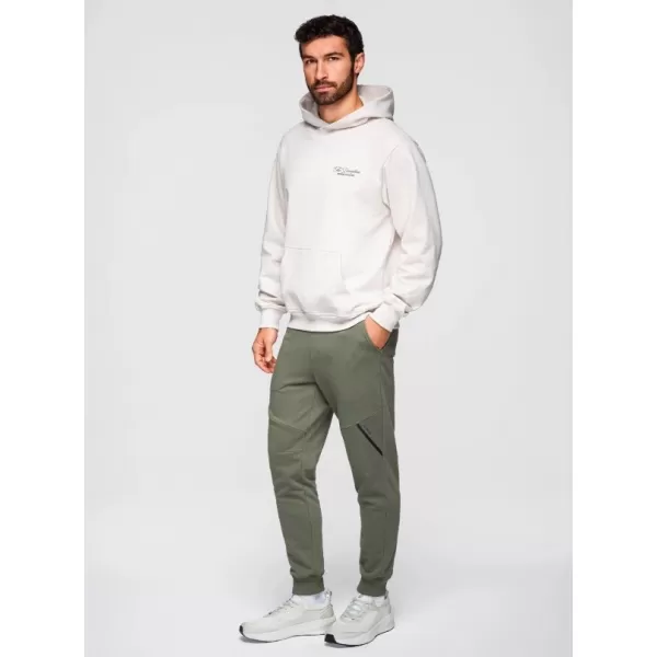  Pánské tepláky OMBRE OM-PASK-0280 OLIVE 