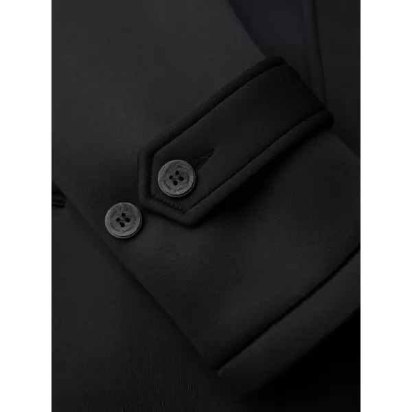  Pánský kabát OMBRE OM-COLC-0144 BLACK 