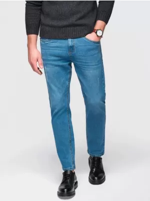 Pánské kalhoty OMBRE OM-PADP-0241 BLUE