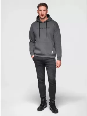Pánské kalhoty OMBRE OM-PADJ-0242 BLACK