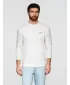 Pánské triko OMBRE OM-LSPT-0136 WHITE
