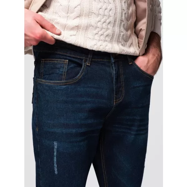  Pánské kalhoty OMBRE OM-PADP-0241 DARK BLUE 