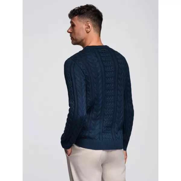  Pánský svetr OMBRE OM-SWSW-0173 NAVY BLUE 