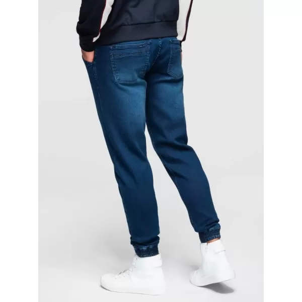  Pánské kalhoty OMBRE OM-PADJ-0242 DARK BLUE 