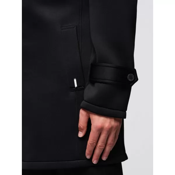  Pánský kabát OMBRE OM-COLC-0144 BLACK 