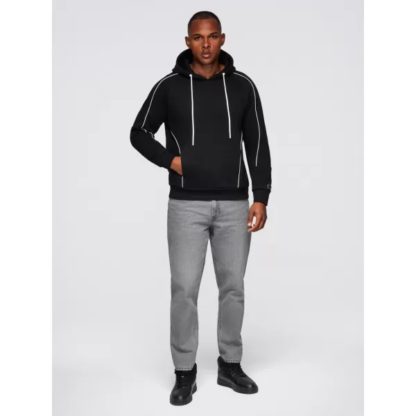  Pánská mikina OMBRE OM-SSNZ-0250 BLACK 