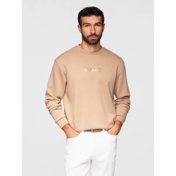  Pánská mikina OMBRE OM-SNBC-0199 BEIGE 
