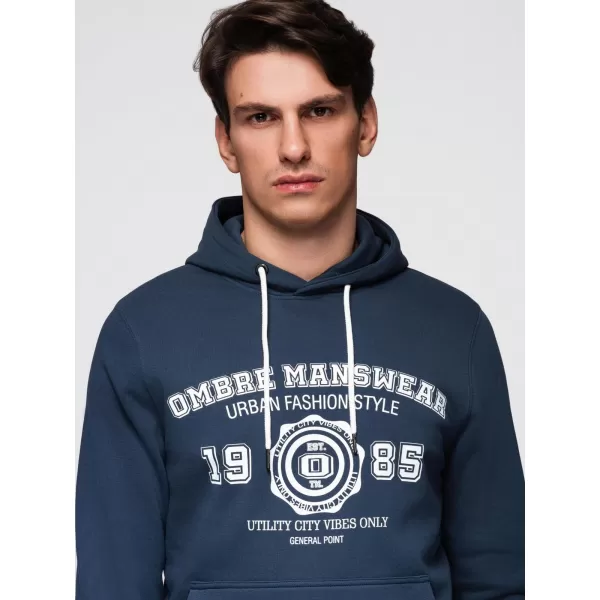  Pánská mikina OMBRE B1714 NAVY BLUE 