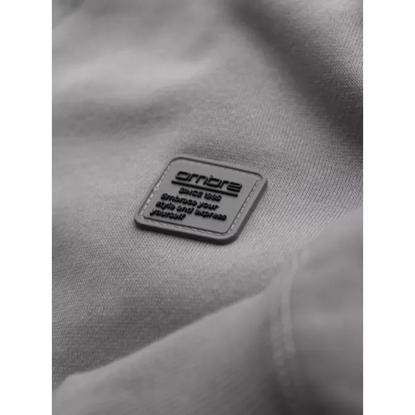  Pánská mikina OMBRE OM-SSNZ-0243 GREY 