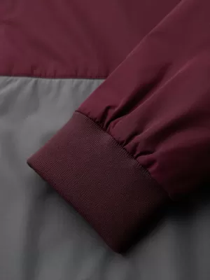 Pánská bunda OMBRE OM-JANP-0242 BURGUNDY-GRAY