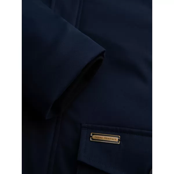  Pánská parka OMBRE OM-JAPJ-0287 NAVY BLUE 