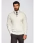 Pánský svetr OMBRE OM-SWZS-0138 CREAM