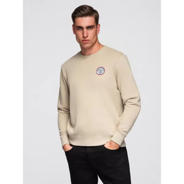  Pánská mikina OMBRE B1713 BEIGE 