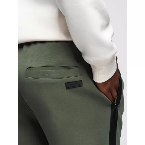  Pánské tepláky OMBRE OM-PASK-0281 DARK OLIVE GREEN 