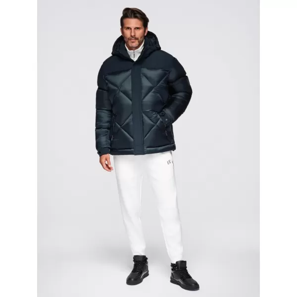  Pánská bunda OMBRE OM-JAHP-0237 NAVY BLUE 