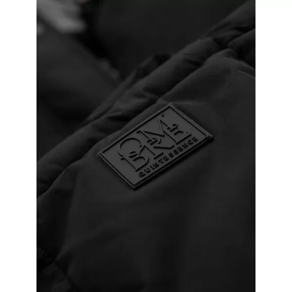  Pánský kabát OMBRE OM-JALJ-0309 BLACK 