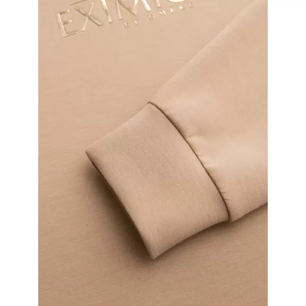  Pánská mikina OMBRE OM-SNBC-0199 BEIGE 