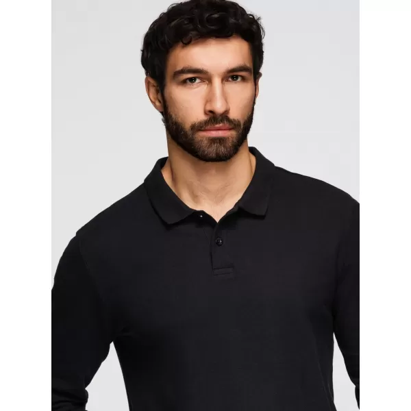 Pánské triko OMBRE OM-POBL-0162 BLACK 
