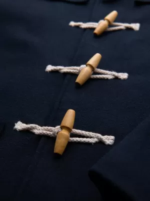 Pánský kabát OMBRE OM-COWC-0131 NAVY BLUE