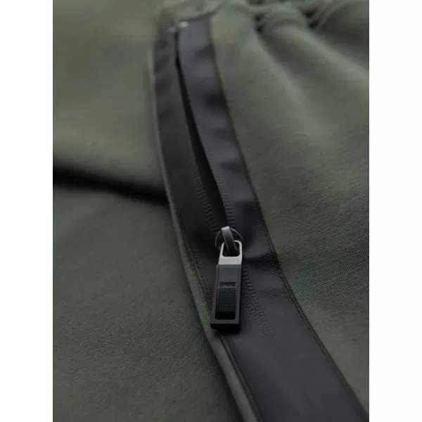  Pánské tepláky OMBRE OM-PASK-0281 DARK OLIVE GREEN 