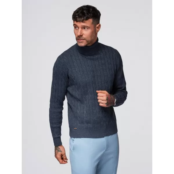  Pánský svetr OMBRE OM-SWTN-0157 NAVY BLUE 