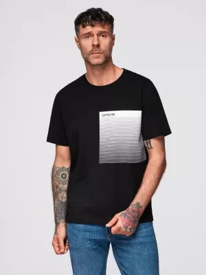 Pánské triko OMBRE OM-TSPT-0246 BLACK