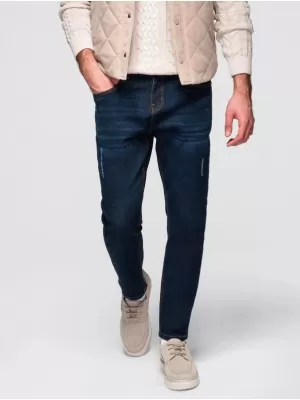 Pánské kalhoty OMBRE OM-PADP-0241 DARK BLUE