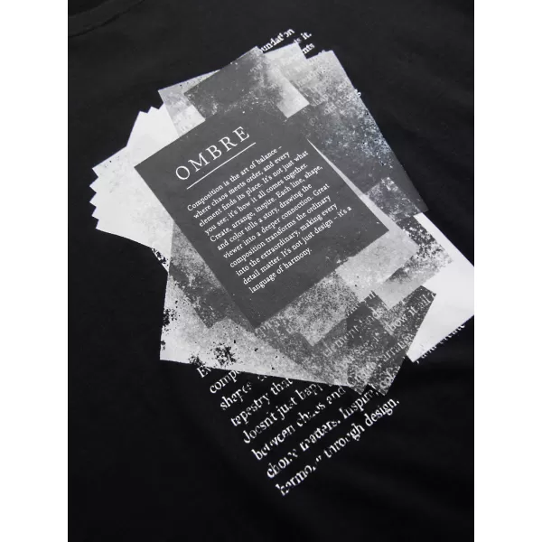  Pánské triko OMBRE OM-TSPT-0261 BLACK 