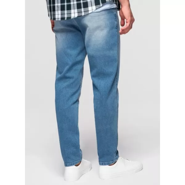  Pánské kalhoty OMBRE OM-PADP-0253 LIGHT BLUE 