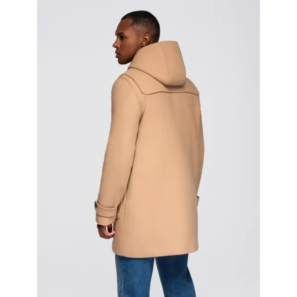  Pánský kabát OMBRE OM-COWC-0131 LIGHT BROWN 